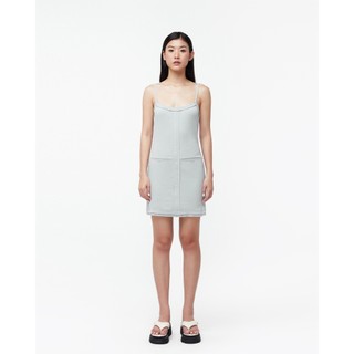 TheBlueTshirt - Đầm thun hai dây nữ - Rib Mini Dress - Grey