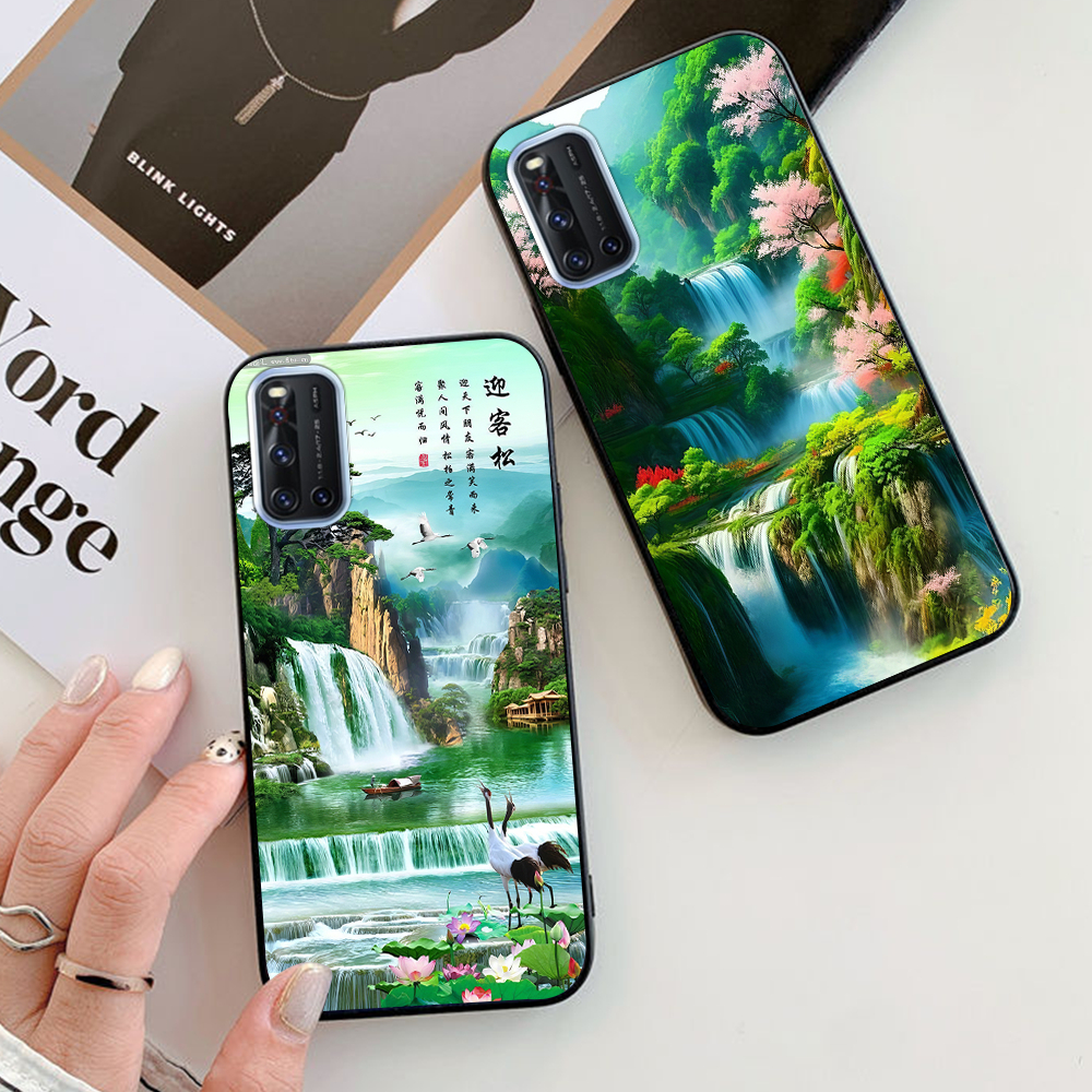Ốp lưng vivo v19 / v20 / v21 in hình phong cảnh phong thủy tài lộc