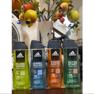 Gel tắm gội 3in1 adidas 400ml đủ mùi