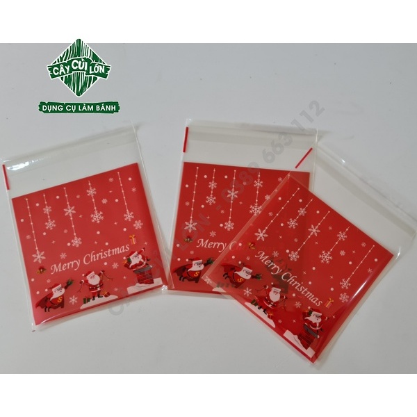 TÚI DÁN NOEL 10X10CM