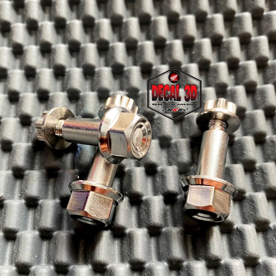 ỐC TAY THẮNG SALAYA KÈM TÁN 6 LY CHO XE SỐ THẮNG ĐĨA CHUẨN INOX 304