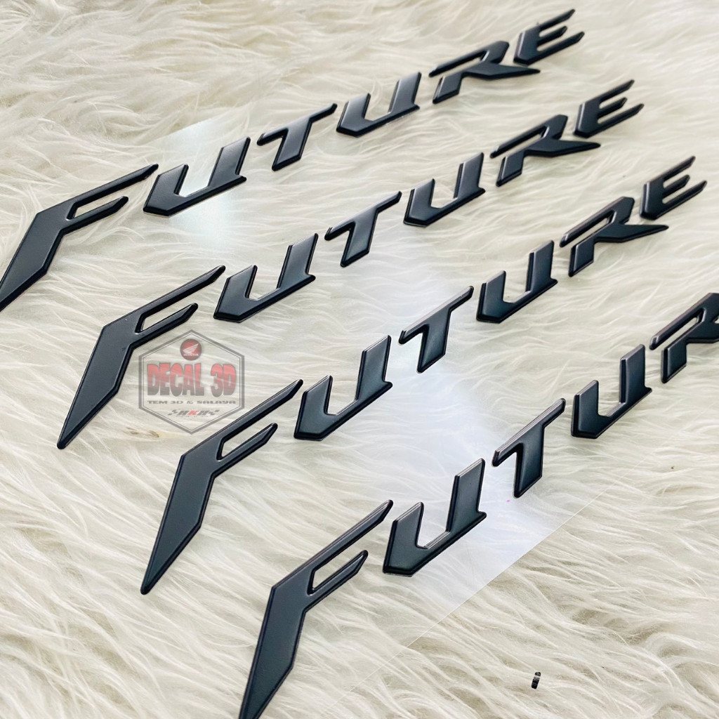 Tem future 2023 chữ nổi mod màu đen nhám hàng cao cấp siêu nét