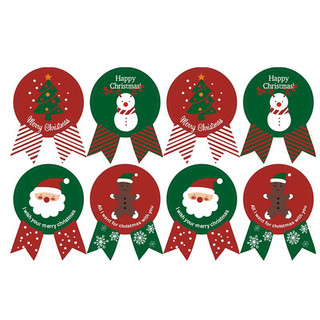 Set 2 tờ Sticker Giáng Sinh dán quà tặng
