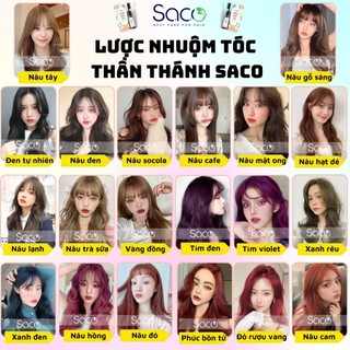 Dầu gội nhuộm tóc thảo dược Saco không gây hư tổn cho tóc