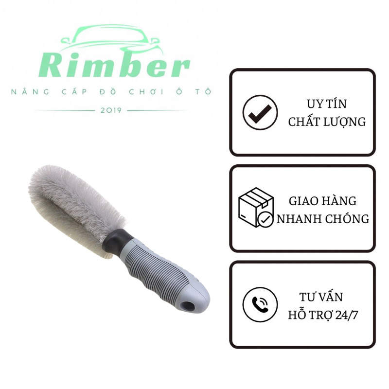 Chổi cọ rửa vệ sinh vành bánh xe, lazang mâm ô tô