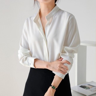 Áo sơ mi nữ dài tay viền vai Thời trang công sở EMEY FASHION Chất liệu thoáng mát
