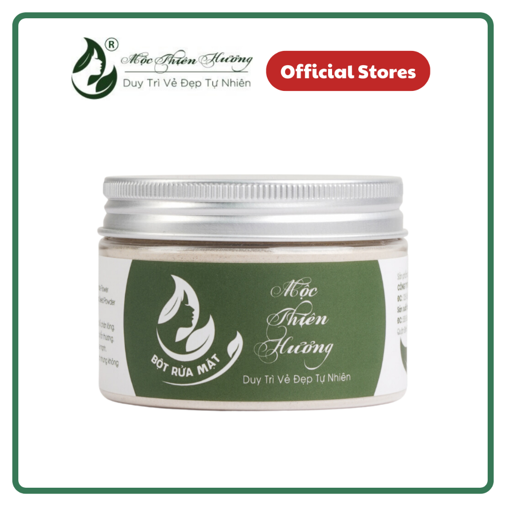 Bột Rửa Mặt Kiềm Nhờn, Ngừa Mụn Thảo Dược 100g Mộc Thiên Hương
