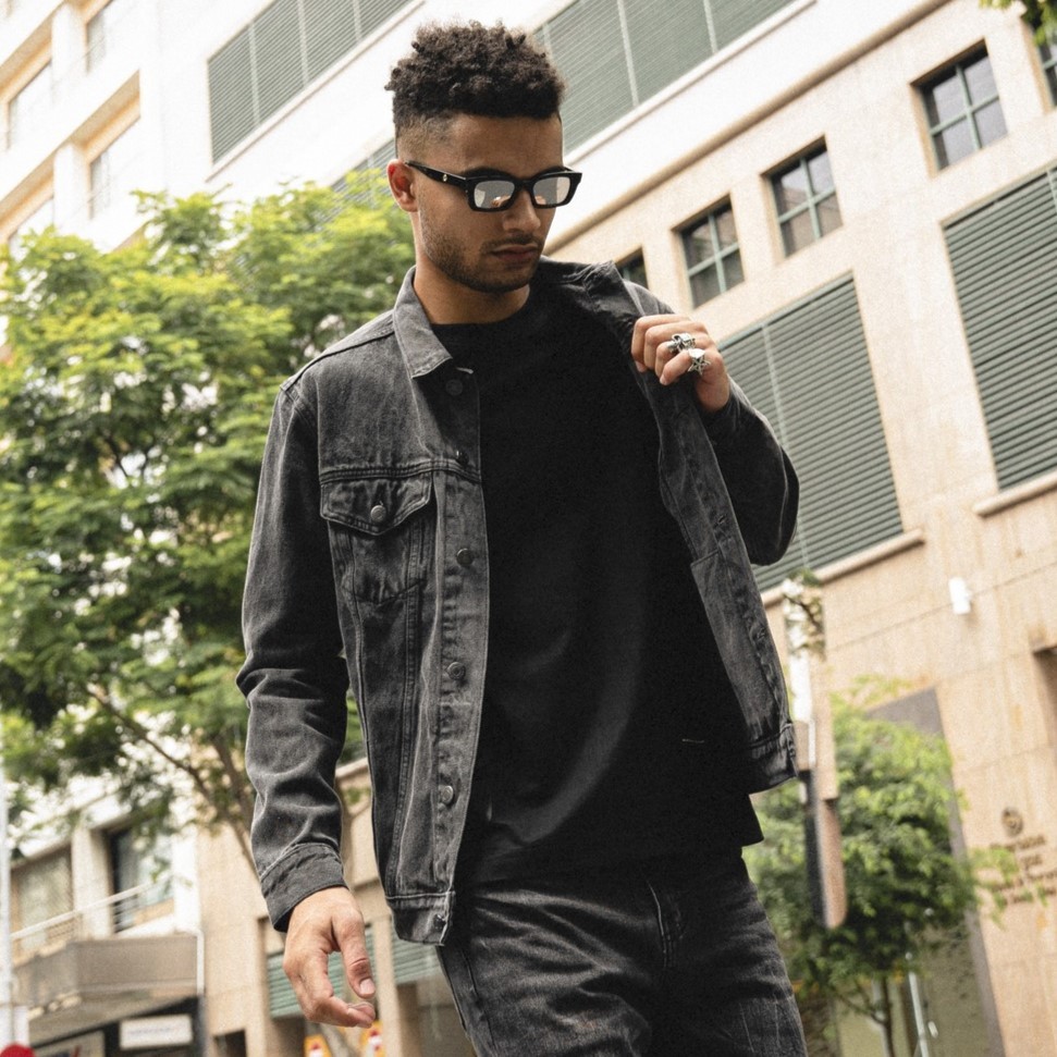 Áo khoác Jeans nam Gray Wash ICONDENIM dày dặn - AKID0048