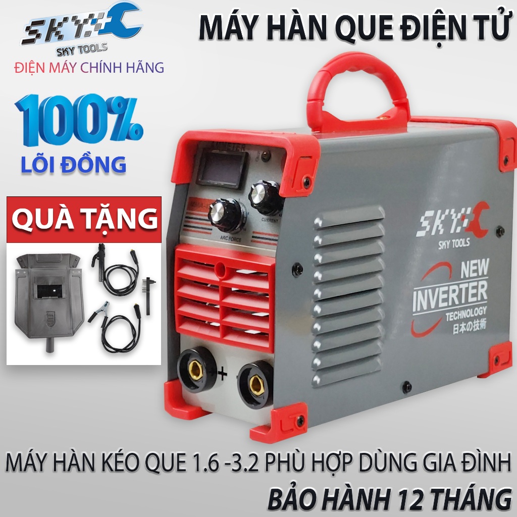 [TẶNG BỘ PHỤ KIỆN] Máy hàn điện tử mini MMA420, hàn que 1.6-3.2ly, máy hàn gia đình giá rẻ, HÀN SẮT, INOX,CÔNG NGHỆ ILBT