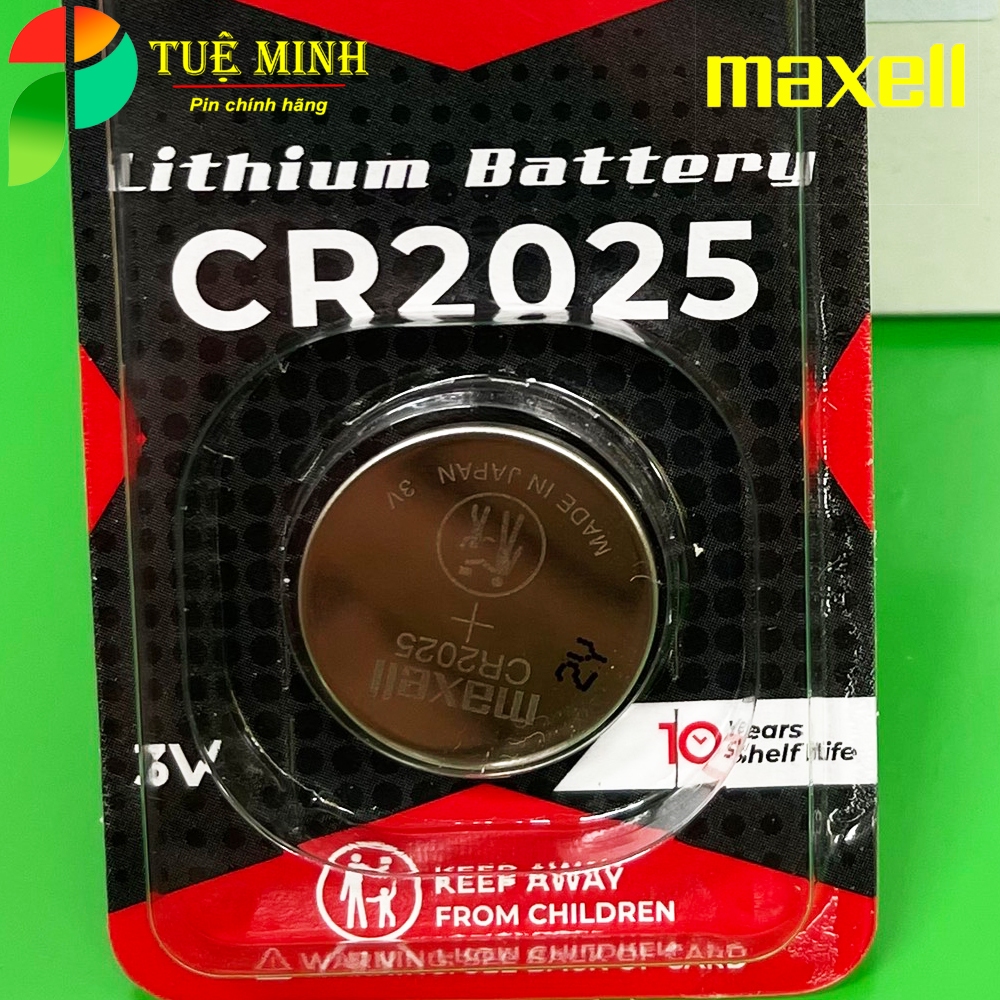 Pin Maxell CR2032, CR2025, CR2016 Lithium 3V chính hãng, pin Cmos