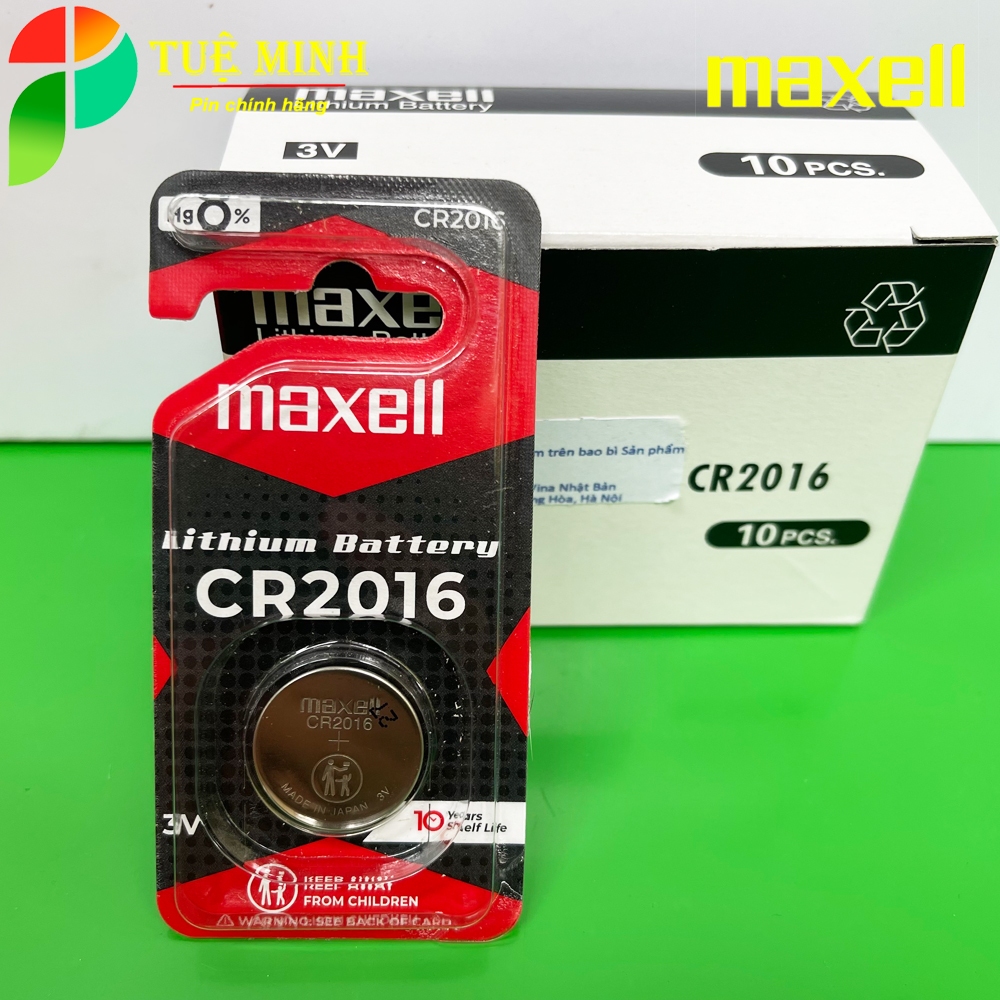 Pin Maxell CR2032, CR2025, CR2016 Lithium 3V chính hãng, pin Cmos