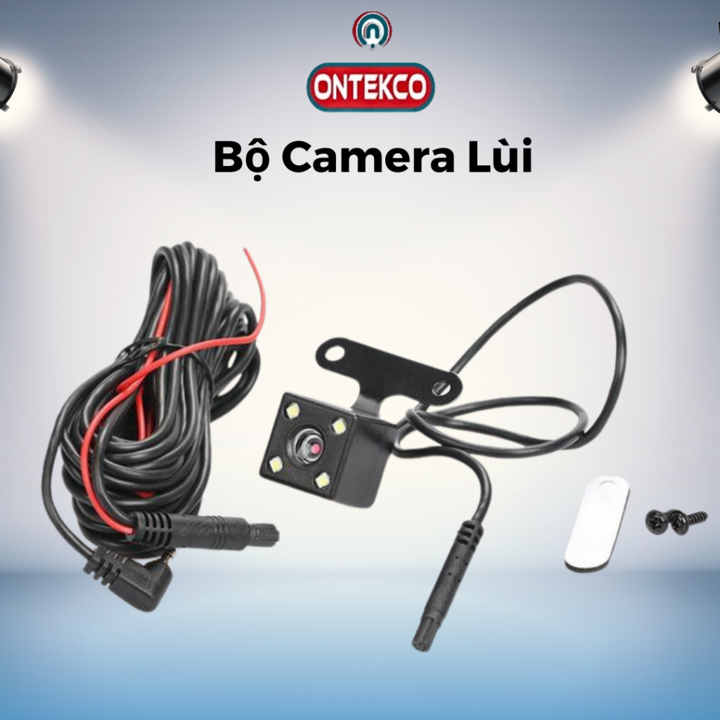 Bộ Camera Lùi Ô Tô 4 Led Trợ Sáng Ban Đêm