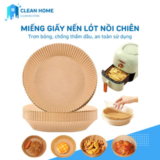 Đĩa giấy nến lót nồi chiên không dầu, giấy nến tròn lót xửng hấp, giấy nến làm bánh - lemarsx