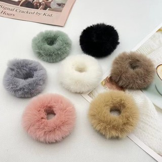 🧚🏻Ganten🧚🏻Dây Cột Tóc Scrunchies Vải Lông Mềm