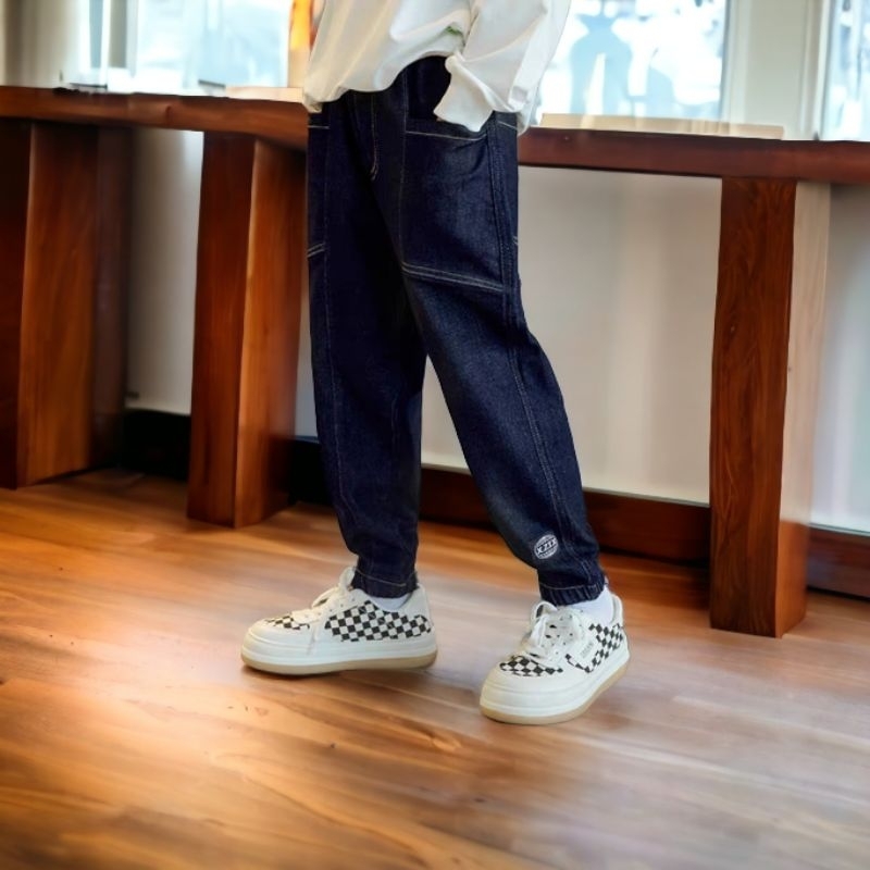 Quần jean dài bé trai sz18_55kg quần bò  dáng dài cho bé diện tết