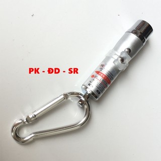 Đèn pin móc khóa 3 in 1 chiếu sáng - soi tiên giả - laser - siêu rẻ