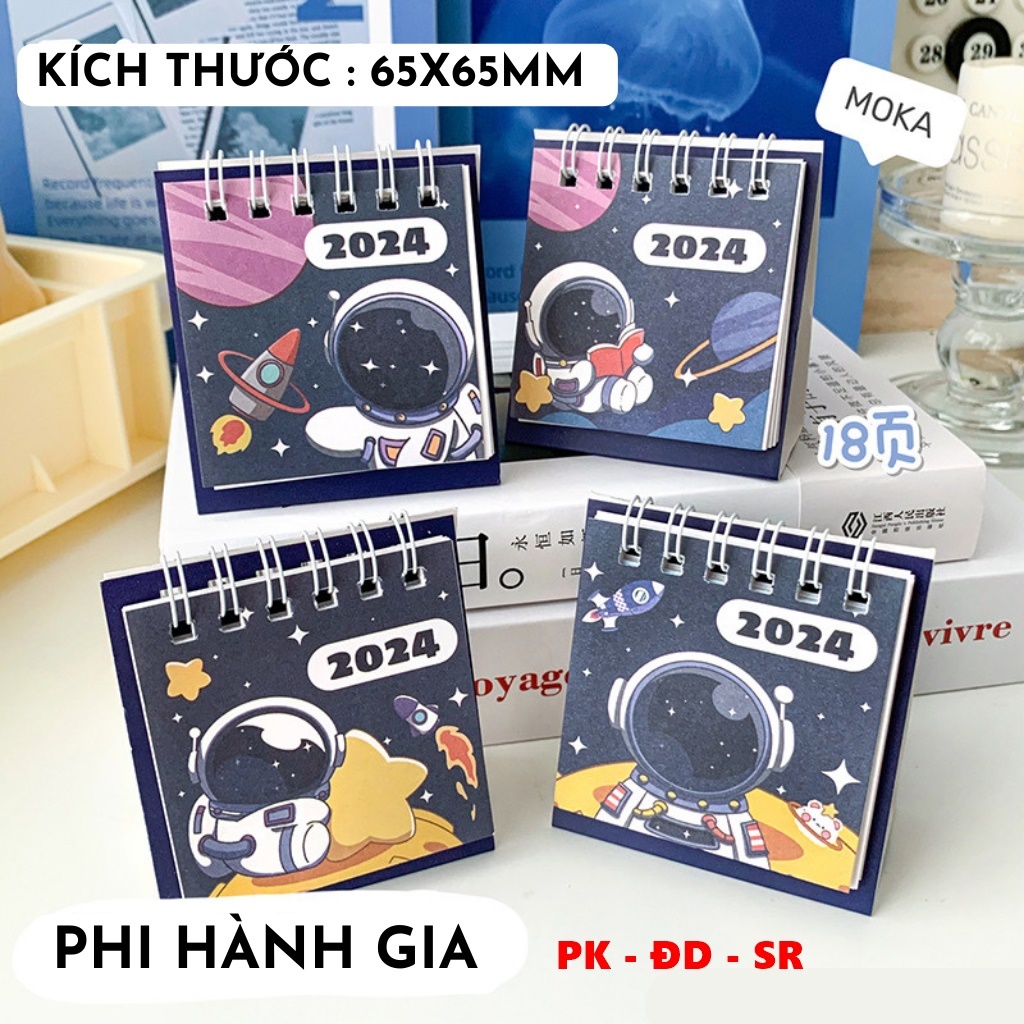 Lịch Để Bàn 2024 Hình Dễ Thương Trang Trí Bàn Làm Việc - Siêu Rẻ