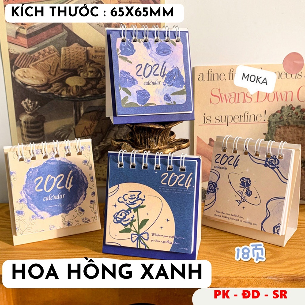 Lịch Để Bàn 2024 Hình Dễ Thương Trang Trí Bàn Làm Việc - Siêu Rẻ