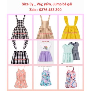 Size 3y _ Váy, yếm, jump xuất dư nhiều mẫu