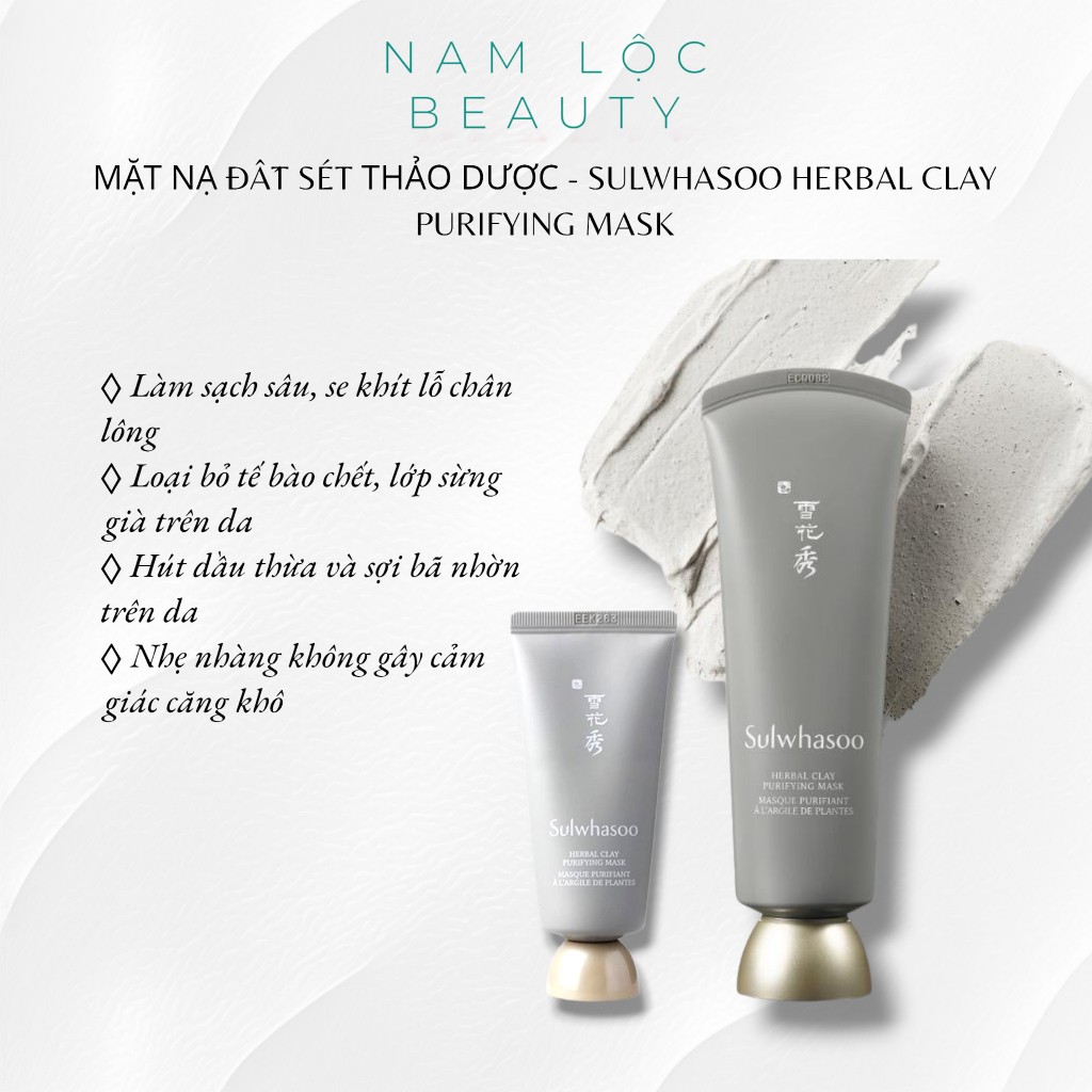 Mặt nạ đất sét thảo dược làm sạch da và lỗ chân lông Sulwhasoo Clay Purifying Mask 35ml