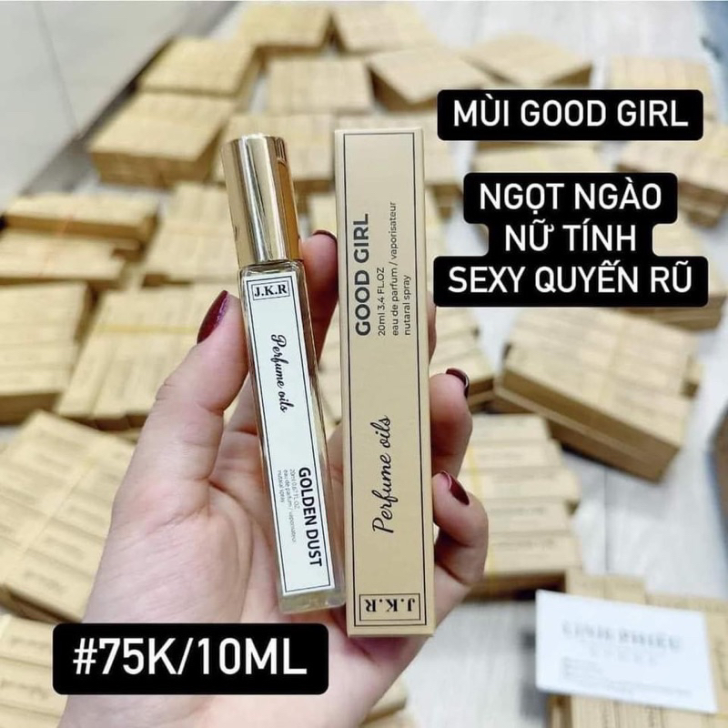 Nước hoa JKR cực Hot 2023 - Tinh dầu nước hoa JKR Perfume Oil 20ml với 4 mùi thịnh hành
