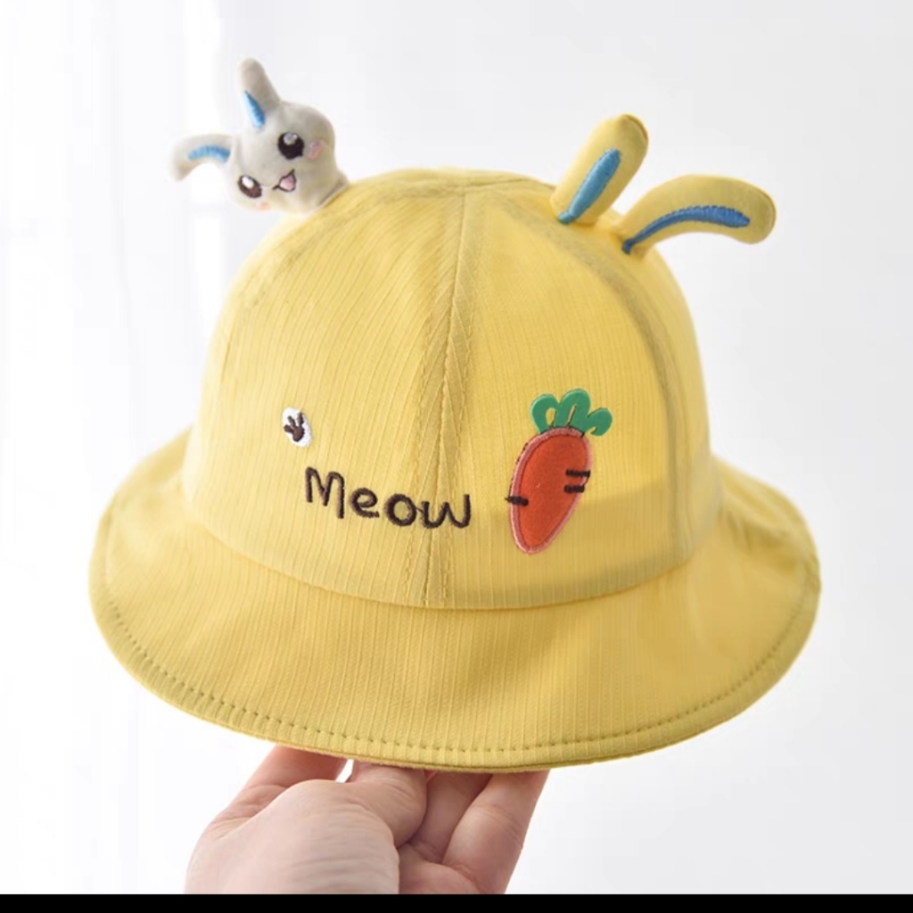 Mũ chống nắng vành tròn  cho bé từ 6 tháng đến 18 tháng