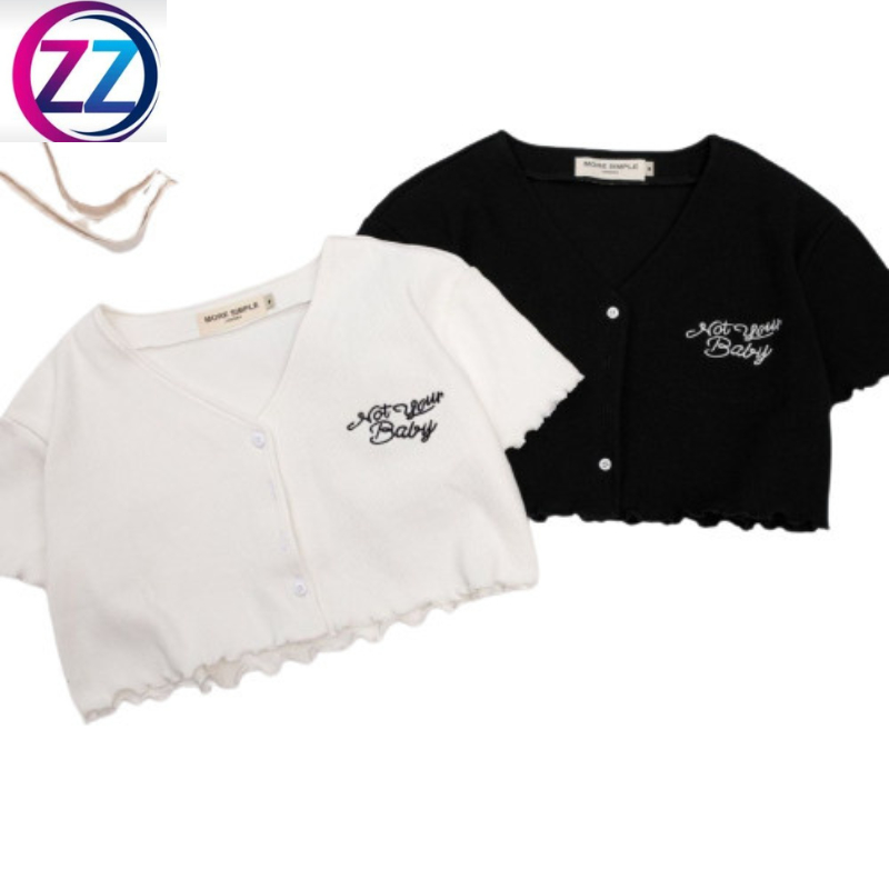 Áo Croptop Nữ Tay Ngắn NOT YOUR BABY Cuốn Lai Ulzzang