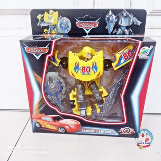 Đồ chơi lắp ráp robot biến hình transformer thành ô tô McQueen
