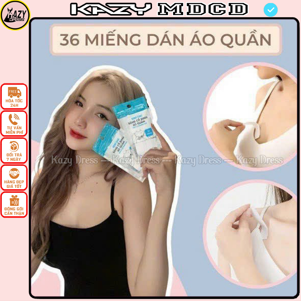 Miếng dán cố định quần áo trong suốt KAZY DRESS MDCD
