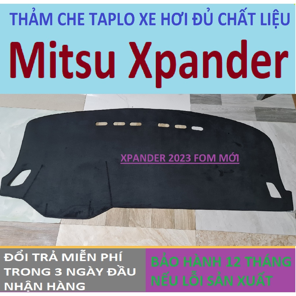 Thảm Taplo Mitshibishi Xpander Xpander Cross,Thảm Lót Taplo Xe Hơi Cao Cấp Hàng 3 Lớp Có Chống Trượt,Da Đẹp BH 12T
