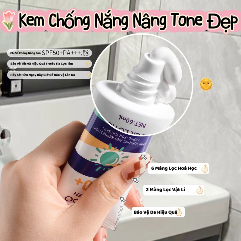 B1 Kem Chống Nắng Diyuedo 60ml Độ Chống Nắng Cao Spf50+, Pa+++ Giúp Bảo Vệ Da Khỏi Tia Cực Tím, Nâng Tone Đẹp Nhẹ