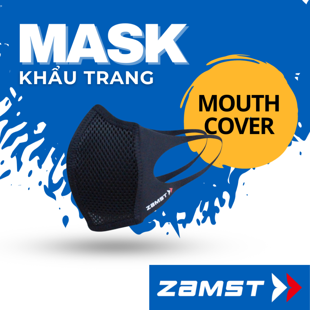 Khẩu trang thể thao ZAMST chính hãng MOUTH COVER (1 cái/gói)