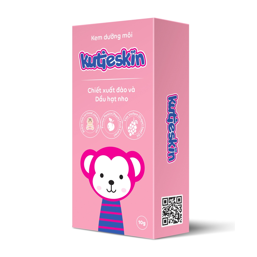 Kem dưỡng môi Kutieskin 10gr cho cả bé và mẹ, phòng ngừa khô môi nứt nẻ