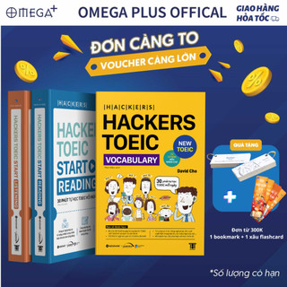 Lẻ/Combo Sách Cho Người Mới Học TOEIC: Hackers Toeic Start Listening + Reading + Vocabulary