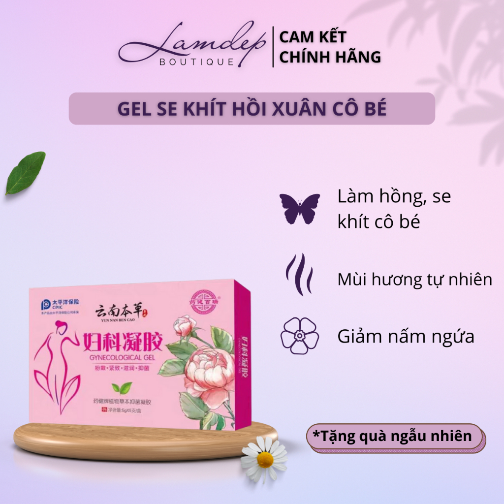 Gel Se Khít Hồi Xuân Cô Bé Chính Hãng Nội Địa Trung - Chống Nấm Ngứa, Sạch Thoáng, Hết Mùi, Trẻ Hóa