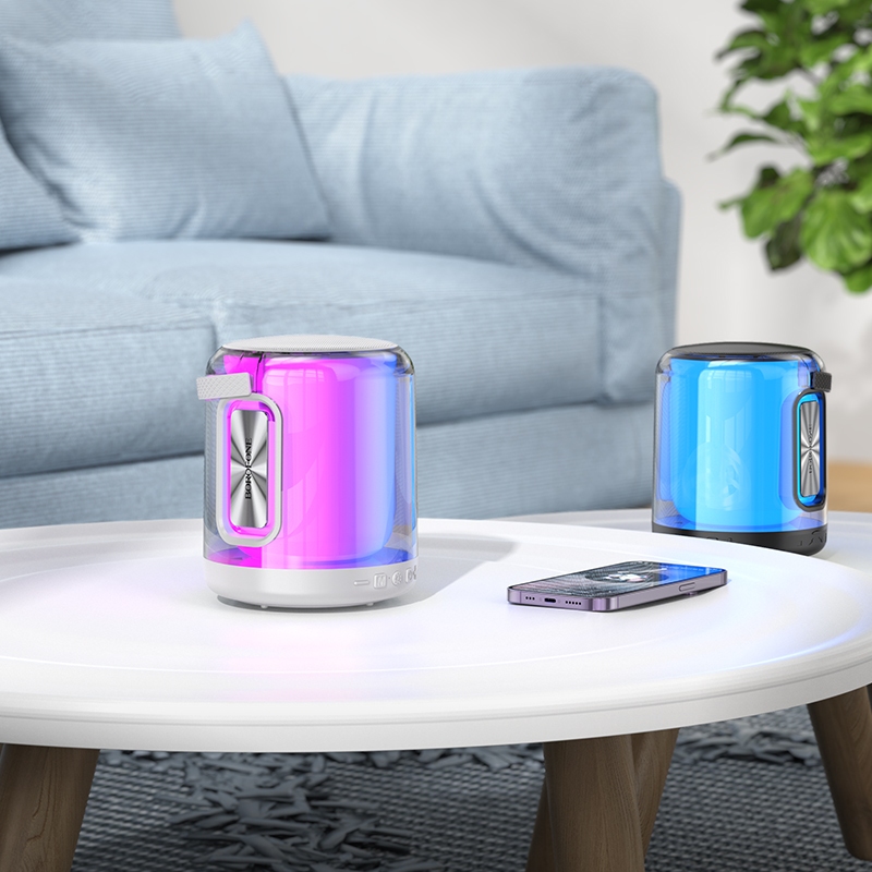 Borofone br30 tốt lành đầy màu sắc Loa Bluetooth thể thao 2400mAh ngoài trời Loa bluetooth không dây di động 3D loa