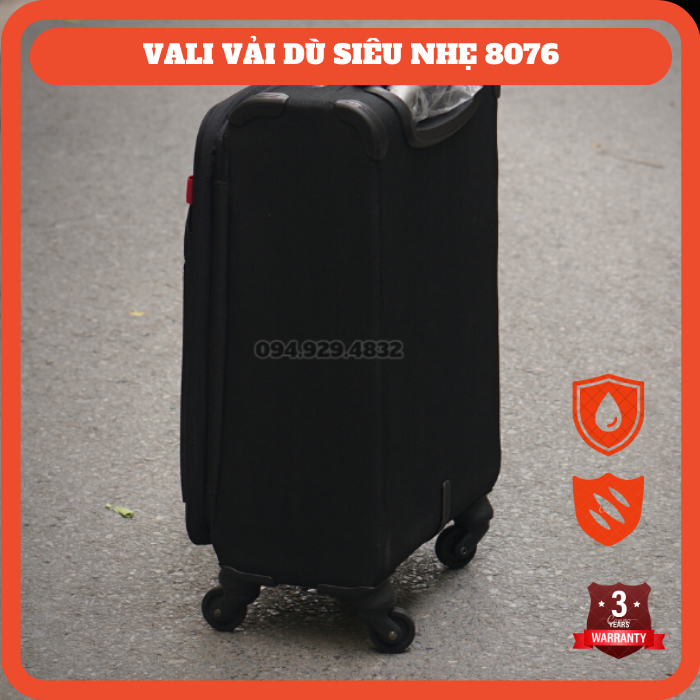 Vali vải dù siêu nhẹ Wemge Sarbie chỉ 2.6kg - Size 24"