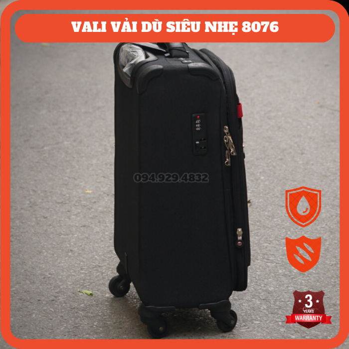 Vali vải dù siêu nhẹ Wemge Sarbie chỉ 2.6kg - Size 24"