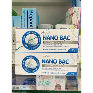 Gel bôi nano bạc naga 20g