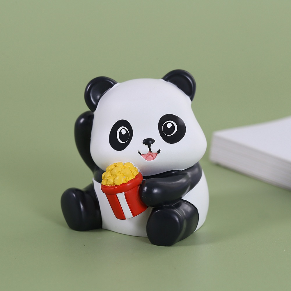 Mô hình Gấu trúc Panda mini ăn kem, đọc sách Ráp dễ thương, nhiều mẫu mã trang trí bàn học, quà tặng bạn bè