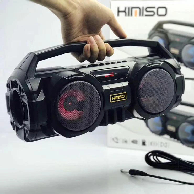 Loa Karaoke Bluetooth Xách Tay Kimiso KM - S1 - Loa Di Động Có Đèn Led Kèm Mic Và Dây CHính hãng bảo hành 12 tháng