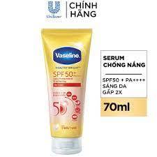 Dưỡng thể BAN ĐÊM Vaseline Healthy Bright Gluta-Hya Serum Burst Lotion 10X-70ml