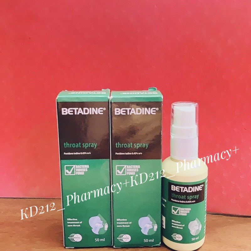 Xịt họng Betadine 50ml Giảm Viêm Họng, giảm ho