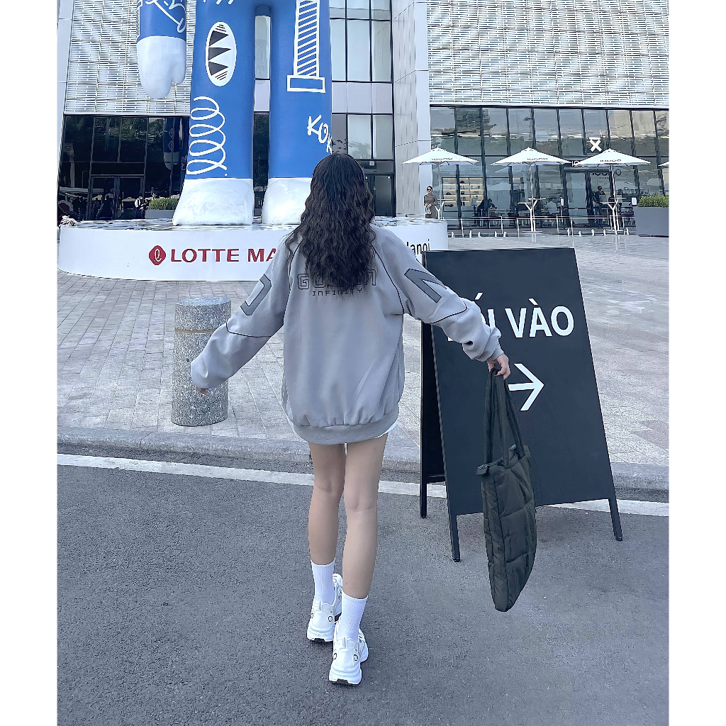 Áo Khoác Bomber Varsity Gooan Infinity Form Rộng