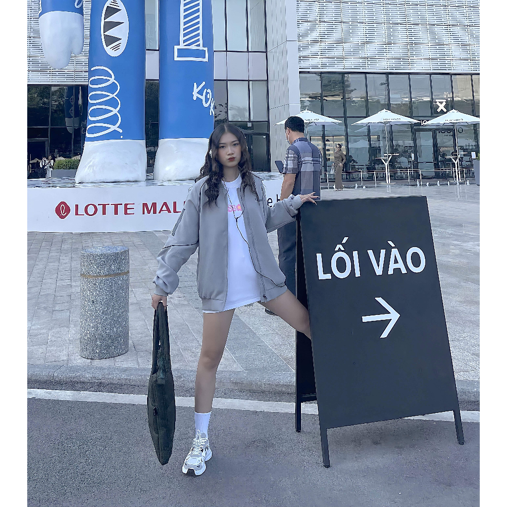 Áo Khoác Bomber Varsity Gooan Infinity Form Rộng