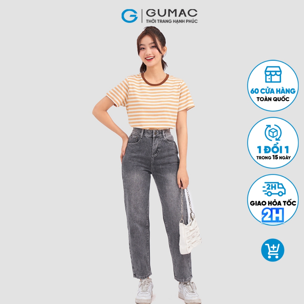 Quần jeans nữ baggy thời trang GUMAC QJC10035