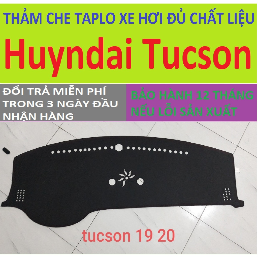 Thảm Taplo Hyundai Tucson,Thảm Lót Taplo Xe Hơi Cao Cấp Hàng 3 Lớp Có Chống Trượt,Da Đẹp Bảo Hành 12 Tháng
