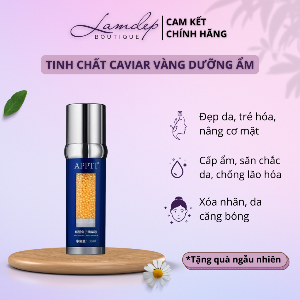 Tinh Chất Caviar Vàng Dưỡng Ẩm, Làm Săn Chắc, Sáng Da Và Giảm Nếp Nhăn Pro-Collagen (50ml)