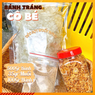 300Gr BÁNH TRÁNG DẺO SỢI + MUỐI SẶC HÀNH PHI CAY THƠM, BÁNH TRÁNG CÔ BÉ