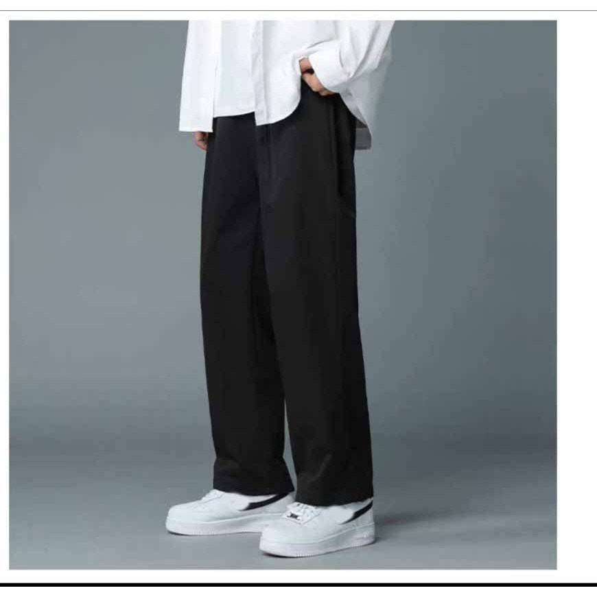 Quần Dài Kaki Ống Rộng Dây Rút Eo Phong Cách Đường Phố , Quần Thụng Có Dây Rút Chất Mềm Mịn Cao Cấp - CHP